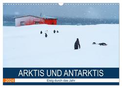 Arktis und Antarktis – Eisig durch das Jahr (Wandkalender 2024 DIN A3 quer), CALVENDO Monatskalender von und Dr. Joachim Kartte,  Beate