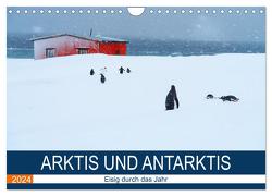 Arktis und Antarktis – Eisig durch das Jahr (Wandkalender 2024 DIN A4 quer), CALVENDO Monatskalender von und Dr. Joachim Kartte,  Beate