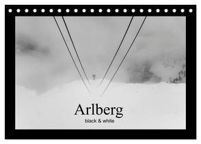 Arlberg black and white (Tischkalender 2024 DIN A5 quer), CALVENDO Monatskalender von Männel - studio-fifty-five,  Ulrich