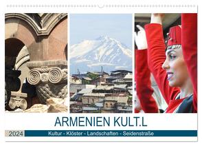 Armenien KULT.L – Kultur – Klöster – Landschaften – Seidenstraße (Wandkalender 2024 DIN A2 quer), CALVENDO Monatskalender von Vier,  Bettina