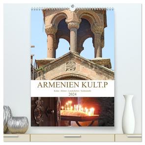 Armenien KULT.P – Kultur – Klöster – Landschaften – Seidenstraße (hochwertiger Premium Wandkalender 2024 DIN A2 hoch), Kunstdruck in Hochglanz von Vier,  Bettina