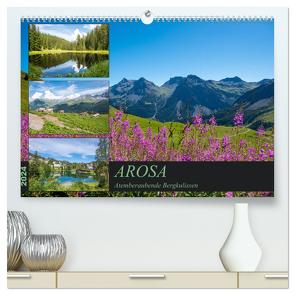 Arosa – Atemberaubende Bergkulissen (hochwertiger Premium Wandkalender 2024 DIN A2 quer), Kunstdruck in Hochglanz von KellmannArt,  KellmannArt