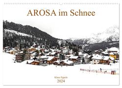AROSA im Schnee (Wandkalender 2024 DIN A2 quer), CALVENDO Monatskalender von Eppele,  Klaus