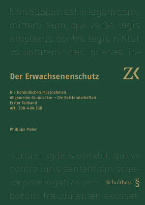 Art. 388-404 ZGB von Meier,  Philippe