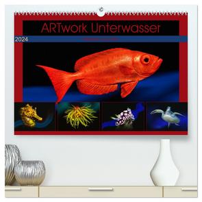 Artwork Unterwasser – Erlebnis Tauchen (hochwertiger Premium Wandkalender 2024 DIN A2 quer), Kunstdruck in Hochglanz von Gödecke,  Dieter