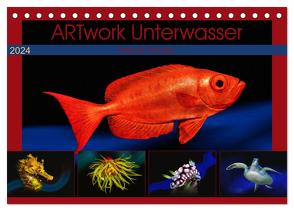 Artwork Unterwasser – Erlebnis Tauchen (Tischkalender 2024 DIN A5 quer), CALVENDO Monatskalender von Gödecke,  Dieter