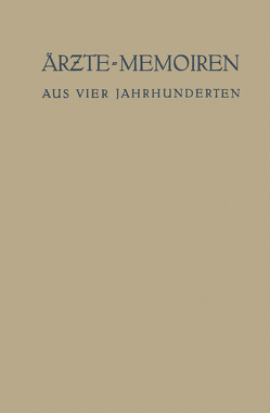 Ärzte-Memoiren von Ebstein,  Erich