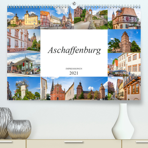 Aschaffenburg Impressionen (Premium, hochwertiger DIN A2 Wandkalender 2021, Kunstdruck in Hochglanz) von Meutzner,  Dirk