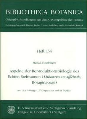 Aspekte der Reproduktionsbiologie des Echten Steinsamen (Lithospermum officinale, Boraginaceae) von Sonnberger,  Markus