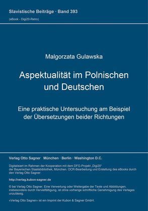 Aspektualität im Polnischen und Deutschen von Gulawska,  Malgorzata