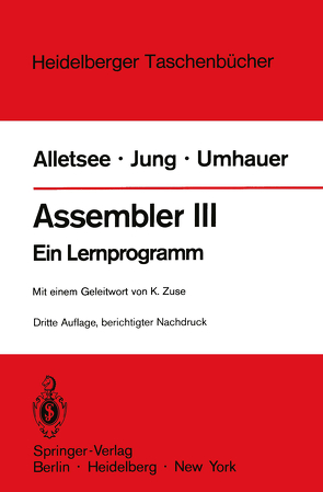 Assembler III von Alletsee,  Rainer, Jung,  Horst, Umhauer,  Gerd F., Zuse,  Konrad