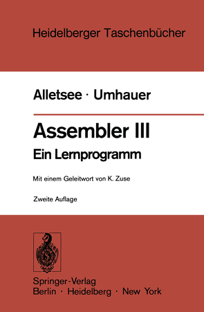 Assembler III von Alletsee,  Rainer, Umhauer,  Gerd F., Zuse,  Konrad