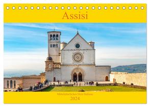 Assisi – Mittelalterliches Herz Italiens (Tischkalender 2024 DIN A5 quer), CALVENDO Monatskalender von Tortora,  Alessandro