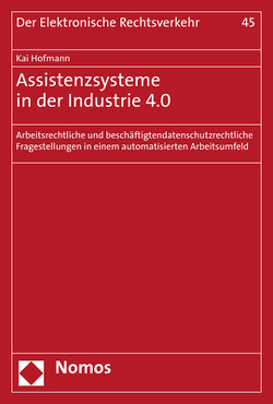 Assistenzsysteme in der Industrie 4.0 von Hofmann,  Kai