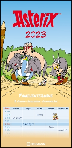 Asterix 2023 Familienplaner – Familien-Timer – Termin-Planer – Kids – Kinder-Kalender – Familien-Kalender – 22×45 von Uderzo,  Albert