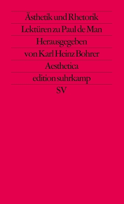 Ästhetik und Rhetorik von Bohrer,  Karl Heinz