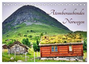 Atemberaubendes Norwegen (Tischkalender 2024 DIN A5 quer), CALVENDO Monatskalender von Weber,  Kris