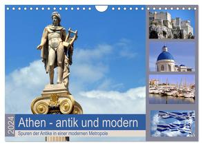 Athen – antik und modern (Wandkalender 2024 DIN A4 quer), CALVENDO Monatskalender von Thauwald,  Pia