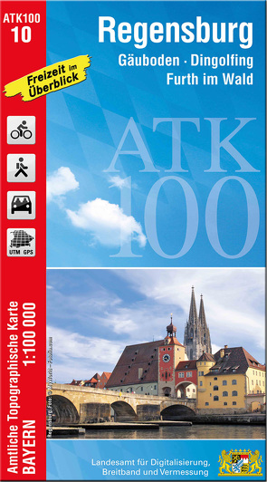 ATK100-10 Regensburg (Amtliche Topographische Karte 1:100000)