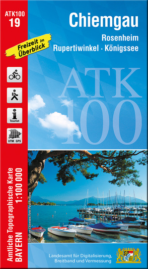 ATK100-19 Chiemgau (Amtliche Topographische Karte 1:100000) von Landesamt für Digitalisierung,  Breitband und Vermessung,  Bayern