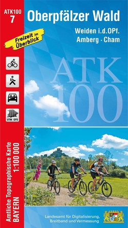 ATK100-7 Oberpfälzer Wald (Amtliche Topographische Karte 1:100000) von Landesamt für Digitalisierung,  Breitband und Vermessung,  Bayern