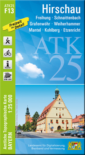 ATK25-F13 Hirschau (Amtliche Topographische Karte 1:25000)