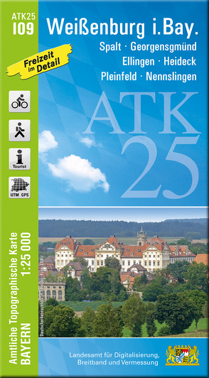 ATK25-I09 Weißenburg i.Bay. (Amtliche Topographische Karte 1:25000) von Landesamt für Digitalisierung,  Breitband und Vermessung,  Bayern