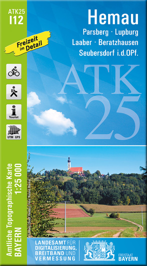 ATK25-I12 Hemau (Amtliche Topographische Karte 1:25000) von Landesamt für Digitalisierung,  Breitband und Vermessung,  Bayern