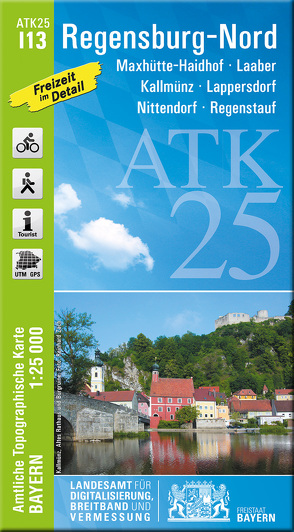 ATK25-I13 Regensburg-Nord (Amtliche Topographische Karte 1:25000) von Landesamt für Digitalisierung,  Breitband und Vermessung,  Bayern