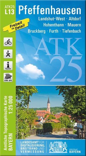 ATK25-L13 Pfeffenhausen (Amtliche Topographische Karte 1:25000) von Landesamt für Digitalisierung,  Breitband und Vermessung,  Bayern