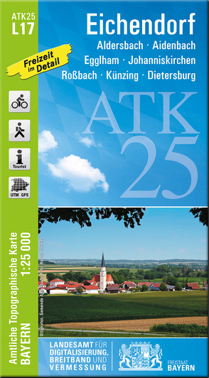 ATK25-L17 Eichendorf (Amtliche Topographische Karte 1:25000) von Landesamt für Digitalisierung,  Breitband und Vermessung,  Bayern