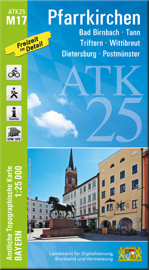 ATK25-M17 Pfarrkirchen (Amtliche Topographische Karte 1:25000) von Landesamt für Digitalisierung,  Breitband und Vermessung,  Bayern
