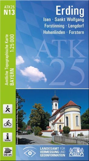 ATK25-N13 Erding (Amtliche Topographische Karte 1:25000) von Landesamt für Digitalisierung,  Breitband und Vermessung,  Bayern