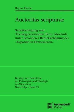 Auctoritas scripturae von Heyder,  Regina
