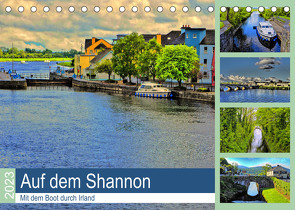 Auf dem Shannon – Mit dem Boot durch Irland (Tischkalender 2023 DIN A5 quer) von Stempel,  Christoph