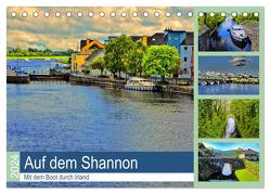 Auf dem Shannon – Mit dem Boot durch Irland (Tischkalender 2024 DIN A5 quer), CALVENDO Monatskalender von Stempel,  Christoph
