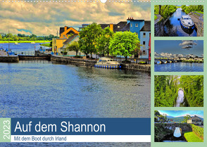Auf dem Shannon – Mit dem Boot durch Irland (Wandkalender 2023 DIN A2 quer) von Stempel,  Christoph