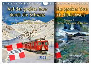 Auf der großen Tour durch die Schweiz, Etappe 1, Appenzell zum Genfer See (Wandkalender 2024 DIN A4 quer), CALVENDO Monatskalender von Roder,  Peter