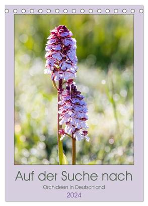 Auf der Suche nach Orchideen in Deutschland (Tischkalender 2024 DIN A5 hoch), CALVENDO Monatskalender von Webeler,  Janita