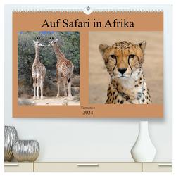 Auf Safari in Afrika (hochwertiger Premium Wandkalender 2024 DIN A2 quer), Kunstdruck in Hochglanz von Jürgens,  Marlen