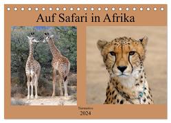 Auf Safari in Afrika (Tischkalender 2024 DIN A5 quer), CALVENDO Monatskalender von Jürgens,  Marlen