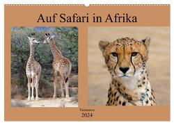 Auf Safari in Afrika (Wandkalender 2024 DIN A2 quer), CALVENDO Monatskalender von Jürgens,  Marlen