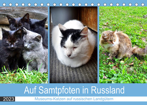 Auf Samtpfoten in Russland – Museums-Katzen auf russischen Landgütern (Tischkalender 2023 DIN A5 quer) von von Loewis of Menar,  Henning
