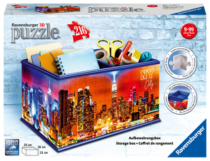 Ravensburger 3D Puzzle 11227 – Aufbewahrungsbox Skyline – 216 Teile – Aufbewahrungsbox für New York Fans ab 8 Jahren