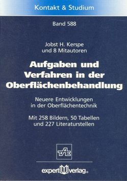 Aufgaben und Verfahren der Oberflächenbehandlung von Kerspe,  Jobst-H.