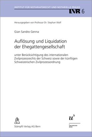 Auflösung und Liquidation der Ehegattengesellschaft von Genna,  Gian S