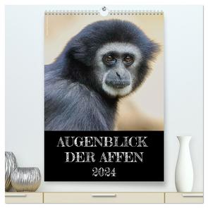 Augenblick der Affen 2024 (hochwertiger Premium Wandkalender 2024 DIN A2 hoch), Kunstdruck in Hochglanz von Mirko Weigt,  Hamburg,  ©