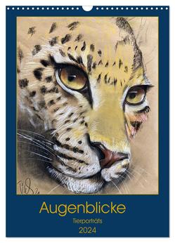 Augenblicke – Tierporträts (Wandkalender 2024 DIN A3 hoch), CALVENDO Monatskalender von Tiukkel,  Sveta