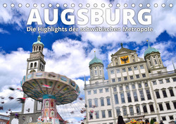 Augsburg – Die Highlights der schwäbischen Metropole (Tischkalender 2023 DIN A5 quer) von Ratzer,  Reinhold