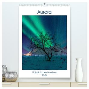 Aurora – Polarlicht des Nordens (hochwertiger Premium Wandkalender 2024 DIN A2 hoch), Kunstdruck in Hochglanz von Schröder Photography,  Stefan
